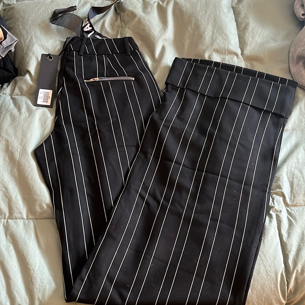 I.AM.GIA BRAND NEW black pin stripe trousers